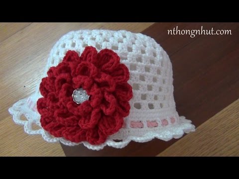 How to Crochet hat tutorial (Eng sub) I Hướng dẫn cách móc nón len nữ