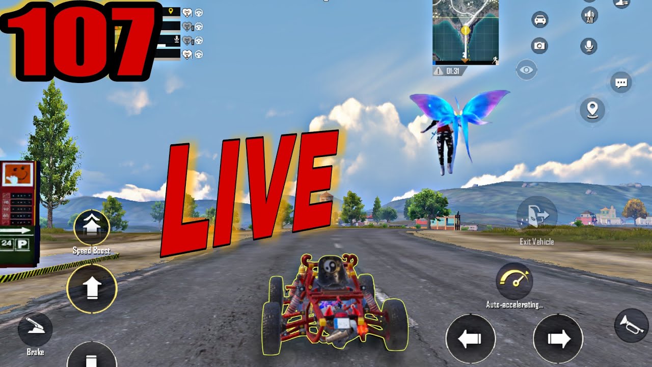 LIVE Full Rush Gameplay PUBG MOBILE || IK PUBG LIVE 107