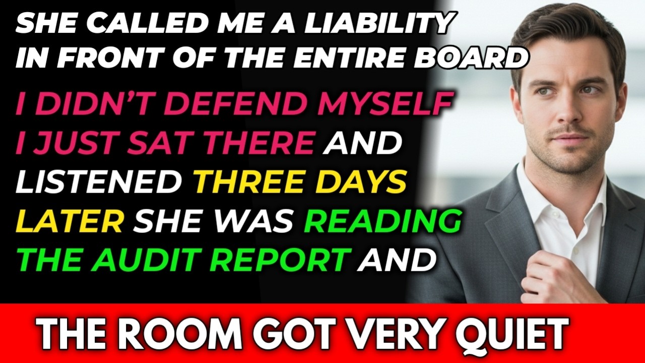 My Wife Said I Was a Liability at the Board Meeting — Three Days Later, She Read the Audit Report