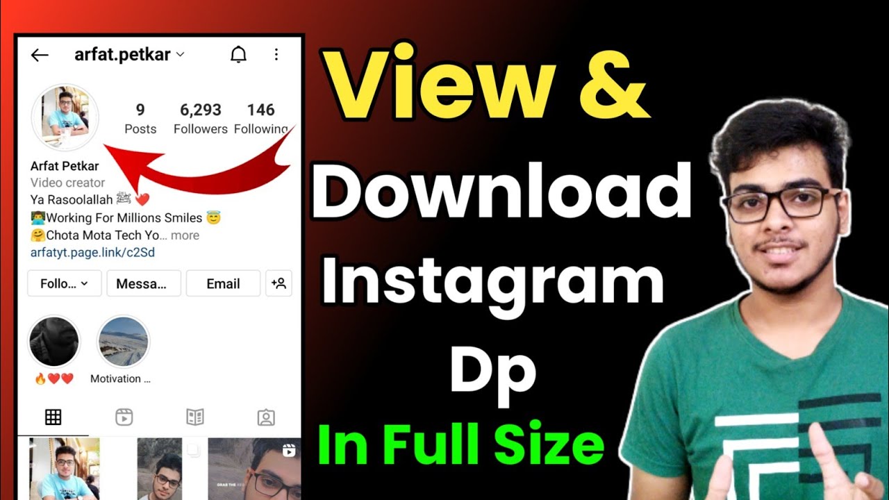 Tutorial: Download Instagram Profile Picture in Full-size : r