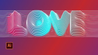 Line Distortion Effect in Adobe Illustrator