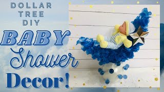 DIY Baby Shower Centerpiece | Baby Shower Decor on a budget | Dollar Tree Baby Shower | Sun's Arts