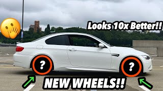 NEW WHEELS FOR MY BMW M3!!