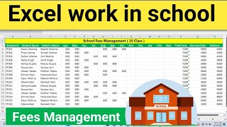 Student fees record sheet | Excel student fees management system #excel