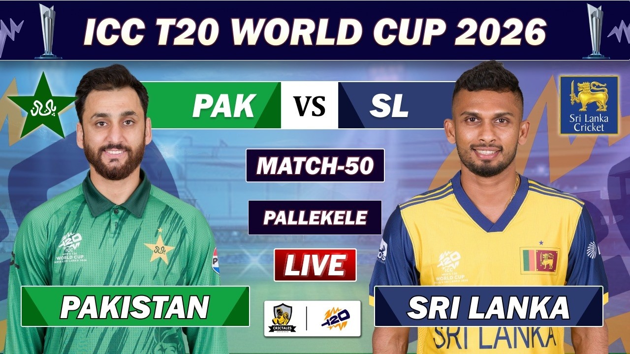 PAKISTAN VS SRI LANKA ICC T20 WORLD CUP 2026 MATCH 50 LIVE COMMENTARY | PAK VS SL LIVE | PAK BAT