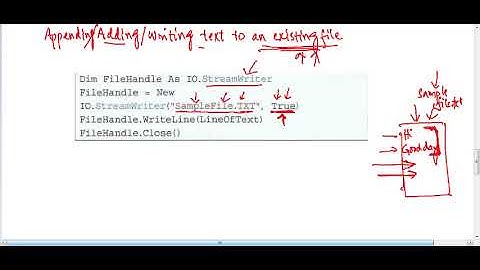 Appending data to a text file in Visual Basic