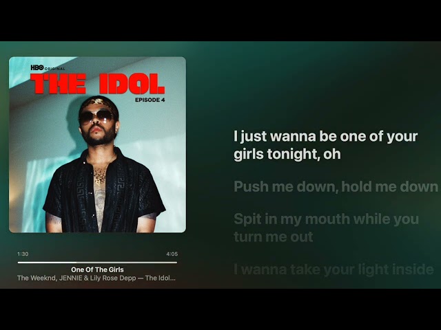 The Weeknd, JENNIE u0026 Lily Rose Deep - One Of The Girls [English version] Lyrics + Lossless class=