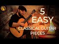 5 easy classical guitar pieces by famous composers