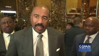 Steve Harvey and Presidentelect Donald Trump (CSPAN)