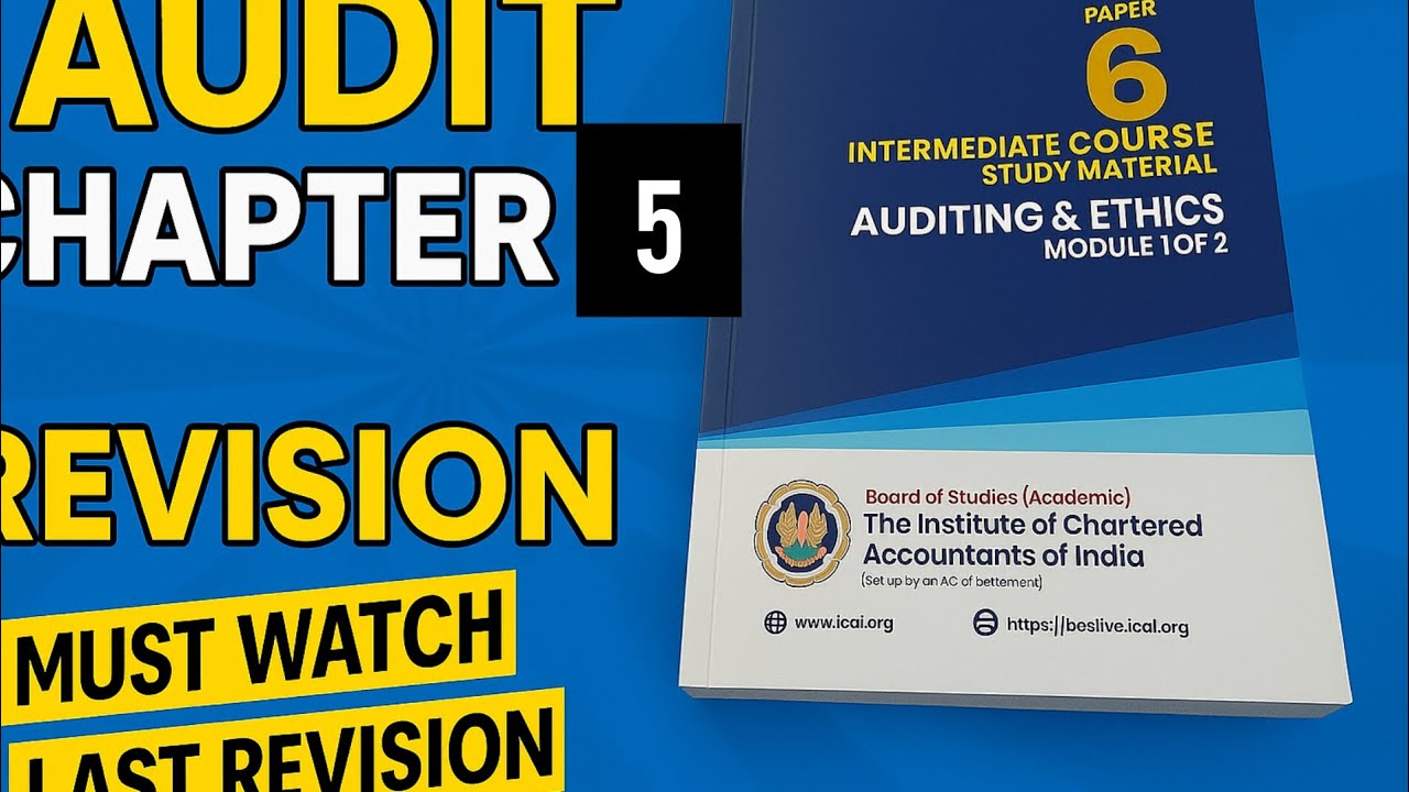 CA Inter Audit Chapter 5 | Items of Financial Statements | Made Easy ...