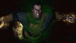 Injustice Gods Among Us (1440p60 | PS4) Poisoned Battle | Black Adam