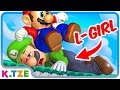 Sieht nach Kopfweh aus 🙈😂 Mario Maker 2 mit L-Girl