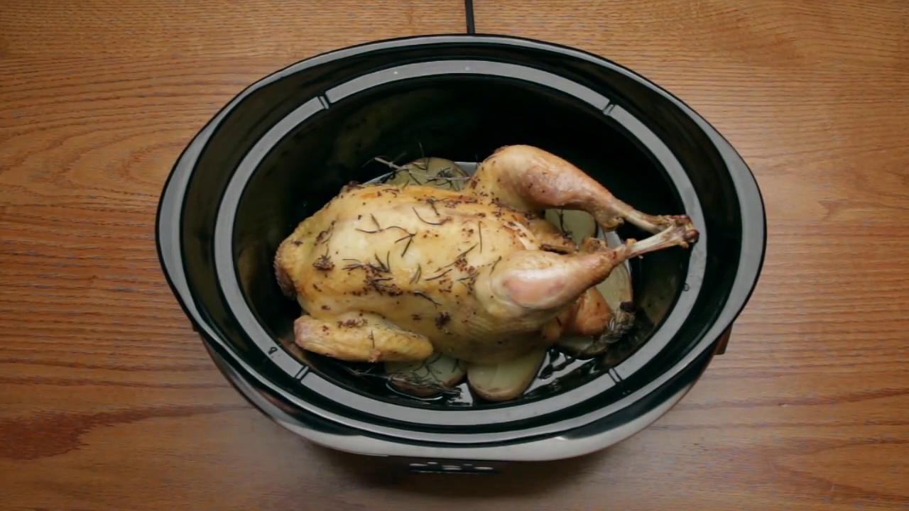 Pollo asado con patatas - Crock-Pot - YouTube