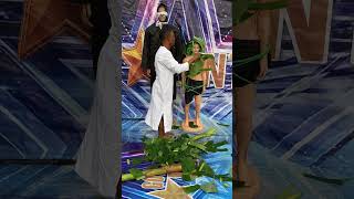 Omg 😱 500 years old man did wonders with plantain leaves on AGT#agt #sofia #gottalent #bgt #magic