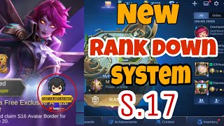 NEW SYSTEM - RANK DOWN MOBILE LEGENDS.