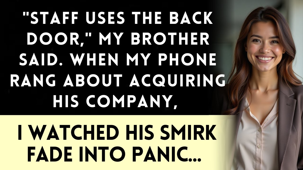 They Made Me Use The Service Entrance At Mom's Party—Then My Assistant Called About Their Merger