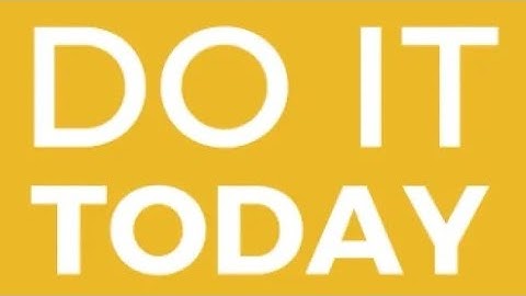 Do It Today: Overcome Procrastination, Improve Productivity, and Achieve More Meaningful Things