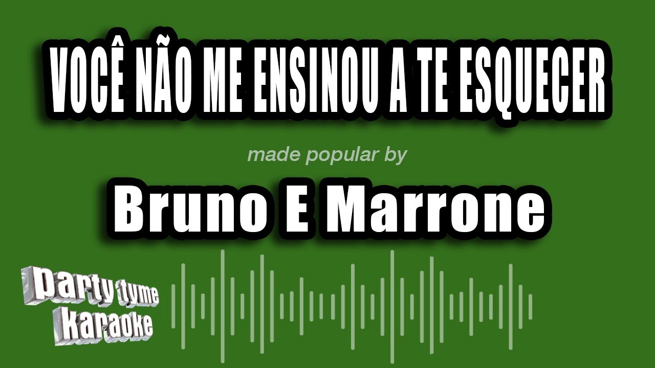 Esqueci (Made Popular By Bruno E Marrone) [Karaoke Version] - song