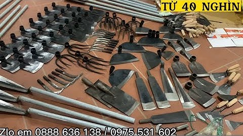 Bộ dầm đánh rễ cây, cuốc xẻng rèn bằng nhíp,giá từ 40k ,ship tận nhà các bác.lh 0869 607 198.