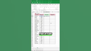 Excel Trick: Classify Positive and Negative #Excel #tutorial #office #yerrihz
