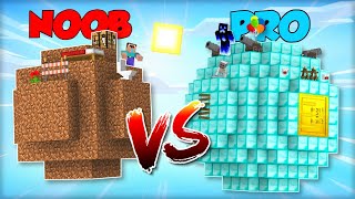 Minecraft NOOB PLANET vs. PRO PLANET! Who Wins?