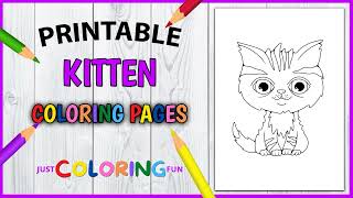 Free Printable Kitten Coloring Pages