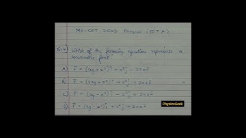 MH-SET 2023 PHYSICAL SCIENCE Q. 23- MATHEMATICAL PHYSICS