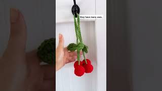 Crochet Cherry Charms #crochetideas #crochetprojects