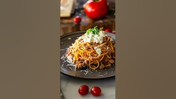 Creamy Spaghetti Bolognese with Burrata | Easy Pasta Dinner Recipe