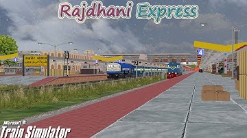 Swarna Jayanti Rajdhani Express Arriving At Ajmer Junction #trainsimulator #indianrailway