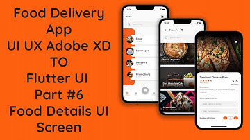 #6 Flutter Food Delivery App: Food Details UI with Add To Cart | Step-by-Step Guide