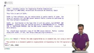 SLEPc: Matrix-free eigenproblems