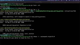 How to rebase and squash commit into previous one
