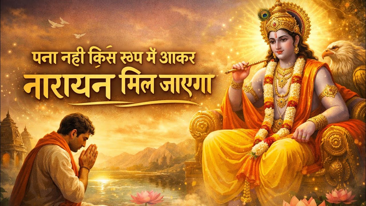 पता नहीं किस रूप में आकर नारायण मिल जाएगा ।               New Bhajan 2026 | Krishna Official Vibes