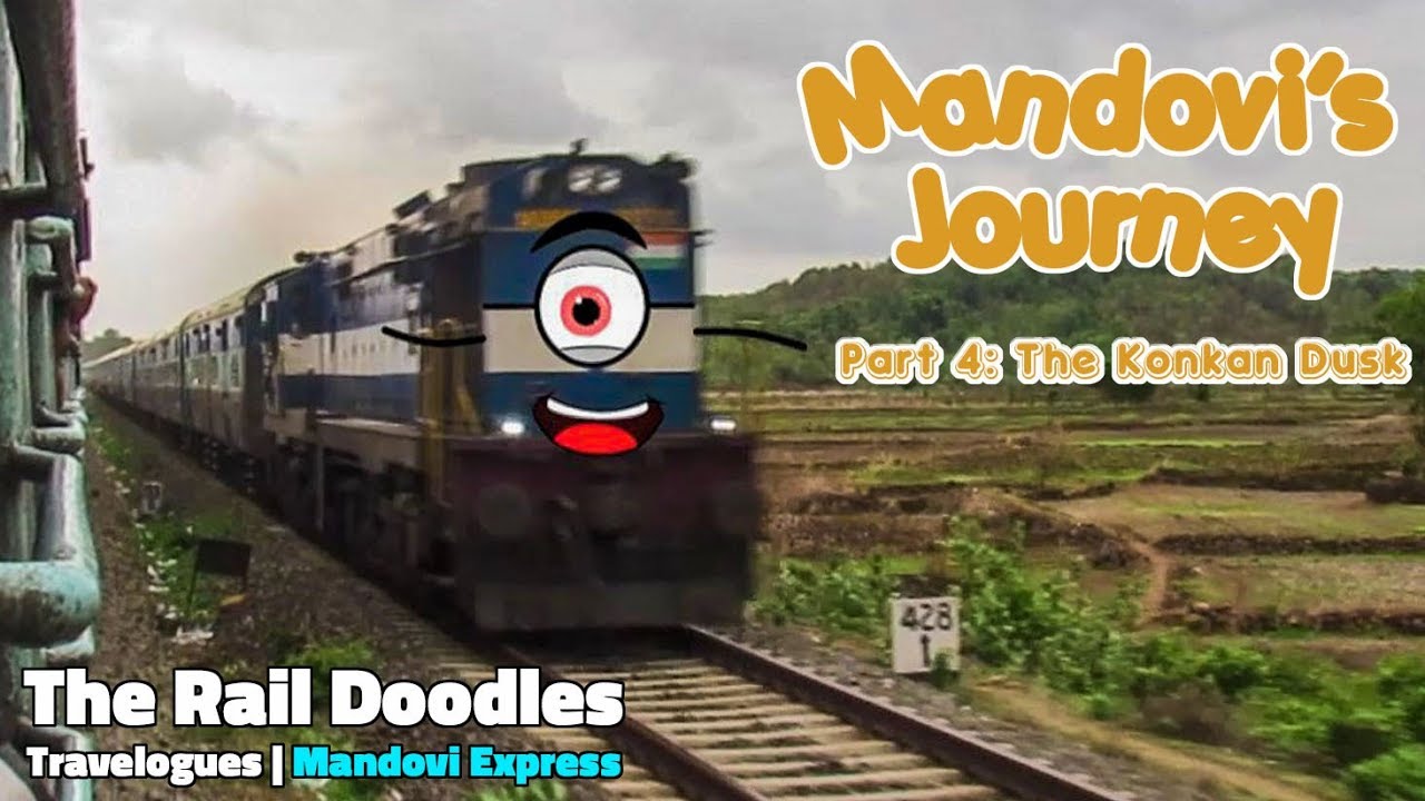 Mandovi's Journey 🚂: The Konkan Dusk | The Rail Doodles
