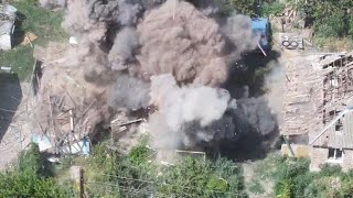 Знищення російських оккупантів. Робота FPV та важких ударних дронів.