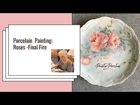 趣味・スポーツ・実用 Porcelain Painting A Passion for Roses Follow Along Painting Roses on Porcelain Monochromatic Blue