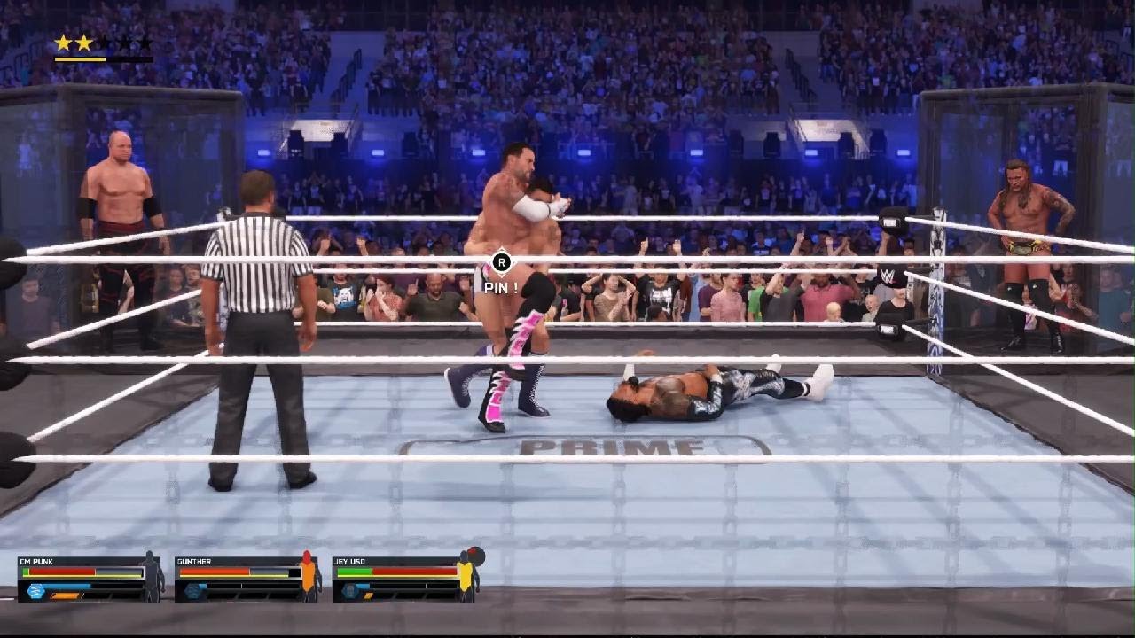 WWE 2K25 - Elimination Chamber Match | Cm Punk vs 5 Superstars | PlayStation 5