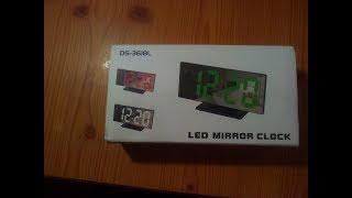 Led Mirror Clock DS-3618L Не работают.
