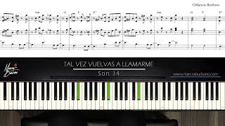 TAL VEZ VUELVAS A LLAMARME (Son 14)  Tumbao de Piano y Bajo | Salsa Partituras (pdf y midi)