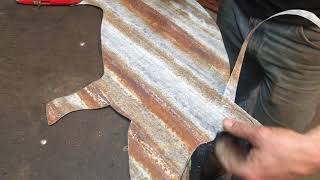 How to cut corrugated metal