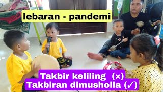 Takbiran dimushola_dek angga anak hebat anak sholeh #lebaranpandemi13052021