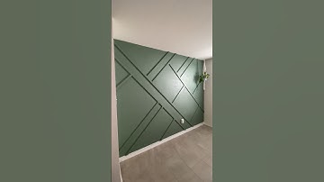 DIY accent wall on a budget. #accentwall #interiordesign #renovation #diy #homedecor #home #roomtour