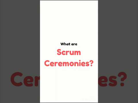 Master Scrum ceremonies: