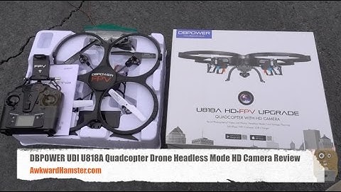 DBPOWER UDI U818A Quadcopter Drone Headless Mode HD Camera Review