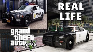 GTA V Police Cars VS Real Life | + Emergency Vehicles by Petar Iliev 13,284 views 3 years ago 3 minutes, 45 seconds