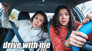 Crazy DRIVING session with my mom!