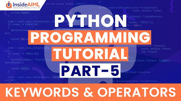 Python Keywords | Python Programming Part 5 | Keywords and Operators in Python
