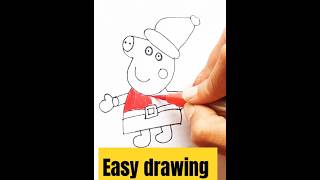 Easy drawing using DOMS brushpens Peppa pig?️#stepbystep#trending#satisfying#viral#art#shorts#diy