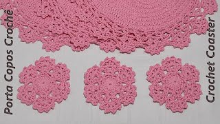 Porta copos em crochê / How to crochet a Coaster